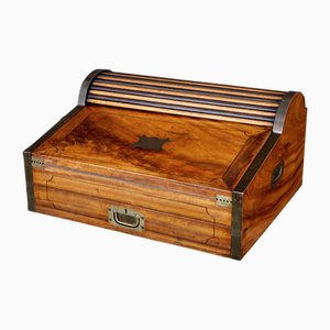 Antique Campaign Camphor Metamorphic Lap Desk, 1860