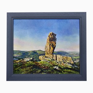 Elin Sian Blake, The Lonely Shepherd, Llangattock, Brecon Beacons, 2000s, Oil on Canvas