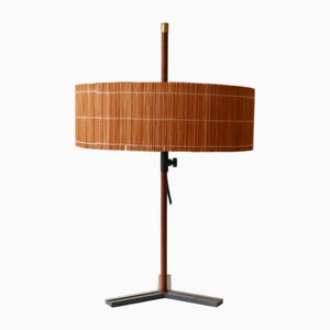 Mid-Century Modern Teak and Brass Table Lamp from Kaiser Leuchten, 1960s