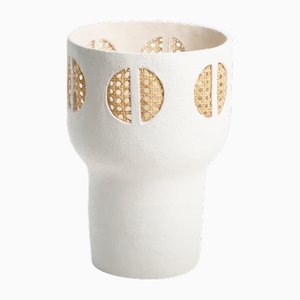 Vase en Rotin par Stephanie Phillips