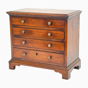 Georgian Yew Wood Miniature Chest of Drawers, 1760s