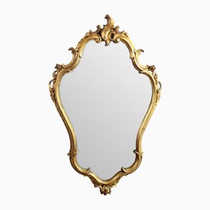 Louis XV Style Resin and Gold Leaf Mirror, France, 1970s