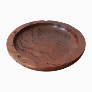Large Hand Turned Red Gum Decorative Wooden Bowl