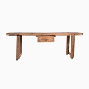 Primitive Oak Console, 1900s