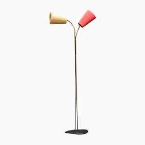 Lampadaire Mid-Century Moderne à Double Éclairage, 1960s