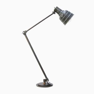 Lampada da lavoro per macchinista, Francia, in metallo grigio