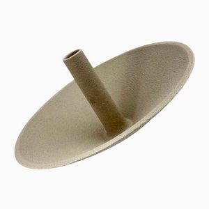 Vaso Solifloer vintage in ceramica beige di Lineasette, Italia, anni '80