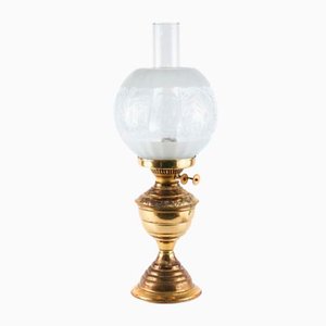 Lampe à Huile en Laiton, 1900s