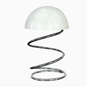 Vintage Italian Space Age Spiral Table Lamp