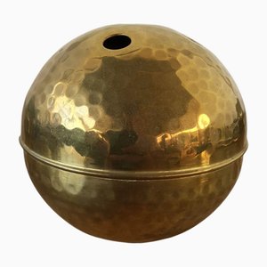 Handmade Brass Sphere Ashtray by Renzo Cassetti, Italy, 1960s