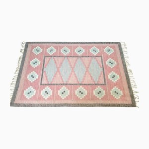 Großer handgewebter Teppich von Ingegerd Silow, Schweden, 1950-1970er