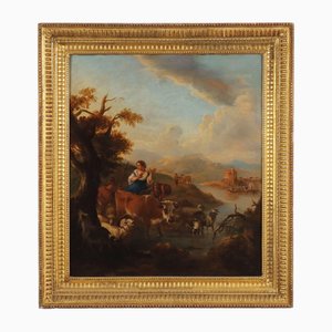 Nach Michiel Caree, Landschaft, Öl auf Leinwand