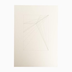 Enrico Della Torre, Composition géométrique abstraite, 2016, Dessin au crayon