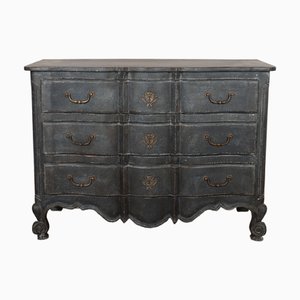 Commode Serpentine Peinte, France