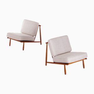 Set of Easy Chairs Model Domus by Alf Svensson attributed to Dux, Sweden, 1950s