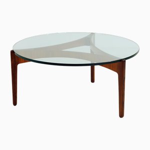 Mesa de centro de palisandro de Sven Ellekaer para Christian Linneberg, años 60