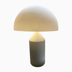 Lampe de Bureau en Verre Atollo 235 attribuée à Vico Magistretti pour Oluce, 1970s