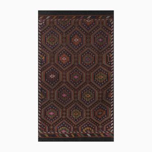 Vintage Vegetable Dyed Jajim Kilim Rug