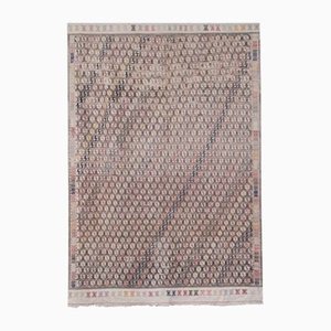 Mid-Century Diamond Pattern Jajim Kilim Rug