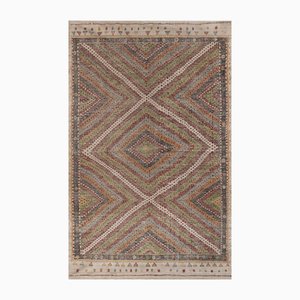 Vintage Turkish Flat-Weave Jajim Kilim Rug
