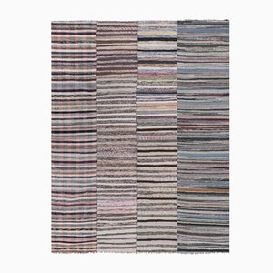 Turkish Striped Chaput Kilim Rug