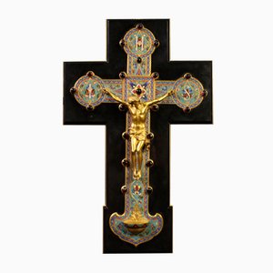 Barbedienne, Crucifix, 19th Century, Gilded Bronze