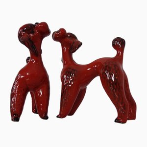 Barboncino in ceramica di Cortendorf, Germania, anni '60, set di 2
