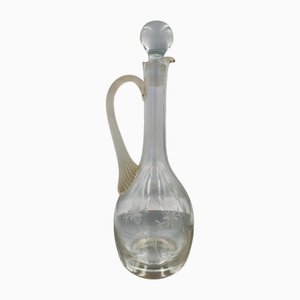 Antique Pre-War Glass Carafe, 1890s