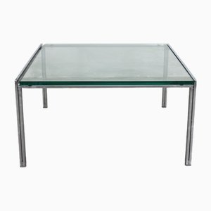 Luar Low Table in Steel and Glass by Ross Littell for IFC, 1970s