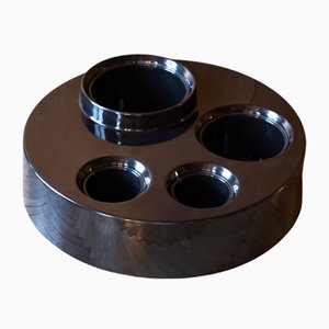 Tavolino Fioriera in fibra di vetro nero di B&b Italia / C&b Italia, 1966