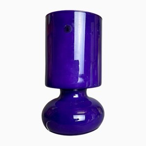 Lila Glas Tischlampe von Ikea, 2000er