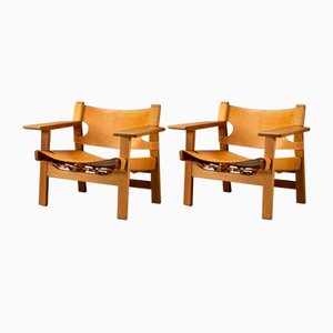 Spanische Modell Bm2226 Stühle von Børge Mogensen, Dänemark, 1960er, 2er Set