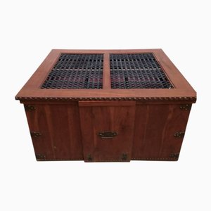 Colonial Chest Table with Removable Chairs and Containers from Tavernetta, 1990s, Set of 7