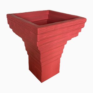 Rote Vase von Pietro Meccani für Meccani Design