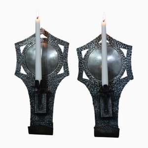 Schwedische Wandkerzenhalter, 1910er, 2er Set