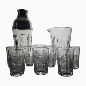 Service à Cocktail en Cristal de Sèvres, 1960s, Set de 10