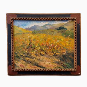 Francesc d'Assis Planas Doria, Catalan School, Setembre, 20th Century, Oil on Canvas, Framed
