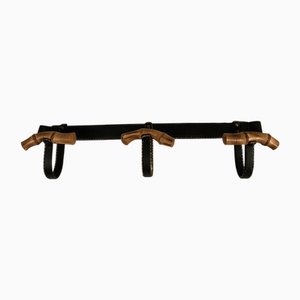 Portemanteau en Cuir par Jacques Adnet, 1950s