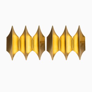 Applique gotiche di Bent Karlby per Lyfa, Danimarca, anni '60, set di 2