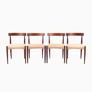 Dining Chairs attributed to Arne Hovmand-Olsen for Mogens Kold, 1960s, Set of 4