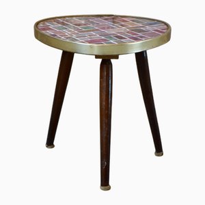 Vintage Mosaik Pflanzenhalter Tablett, 1960er