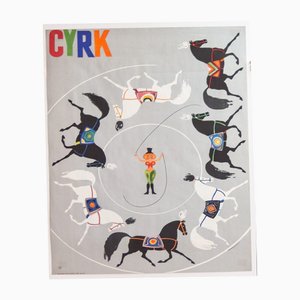 Circus Poster by Marek Mosiński, Poland, 1968