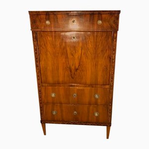 Classical Inlaid Walnut Secretary, 1800s
