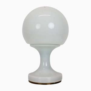 All Glass Table Lamp attributed to Valasske Mezirici, Former Czechoslovakia, 1960s