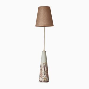 Large Ceramic Floor Lamp attributed to Rigmor Nielsen for Søholm, 1960s