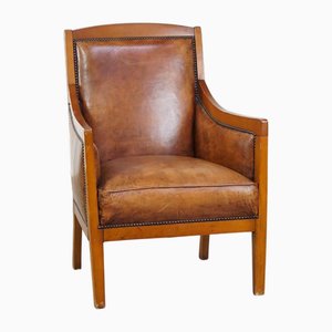 Art Deco Sheep Leather Chair