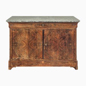 Louis Philippe Sideboard in Mahogany with Sainte Anne Marble