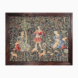 17th Century The Pastoral and the Spinning Wheel Tapestry Exhibited at the Louvre