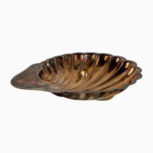 Silver-Plated Shell Centerpiece or Tray attributed to Fleuron-Christofle, France, 1950s