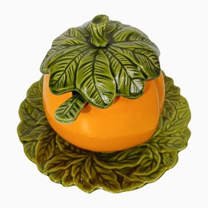 Vintage Italian Majolica Sugar Bowl from Italica Ars, 1970s